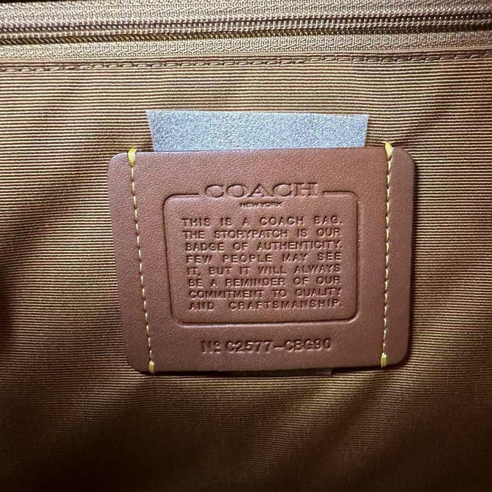 Coach Smith Tote Bag Crossbody In Leather/Gold/Redwood Multi CBG90 NWT - Picture 9 of 11